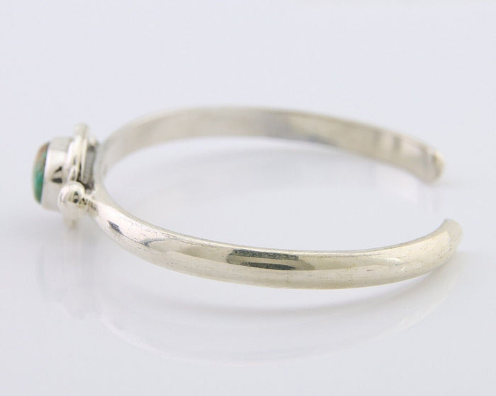 Navajo Bracelet 925 Silver Natural Turquoise Native American Artist C.80's