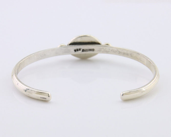 Navajo Bracelet 925 Silver Natural Turquoise Native American Artist C.80's