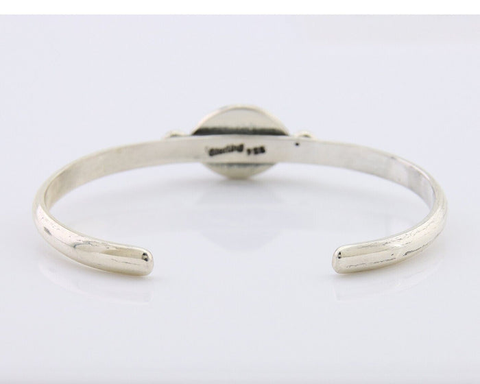 Navajo Bracelet 925 Silver Natural Turquoise Native American Artist C.80's