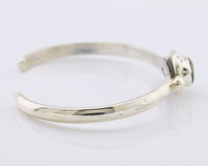 Navajo Bracelet 925 Silver Natural Turquoise Native American Artist C.80's