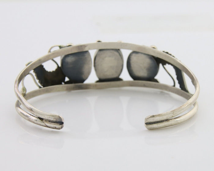 Navajo Bracelet 925 Silver Sleeping Beauty Turquoise Native American C.80's
