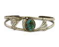 Navajo Bracelet 925 Silver Turquoise Cuff Native American Artist C.80's