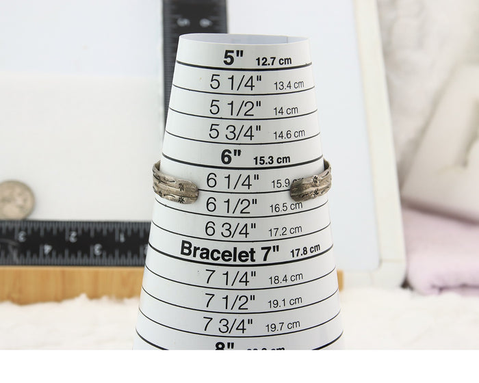 Navajo Bracelet Sterling Silver Turquoise Hand Stamped Native American Artist