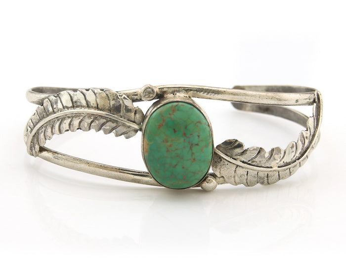 Navajo Bracelet Sterling Silver Turquoise Native American Artist Handmade