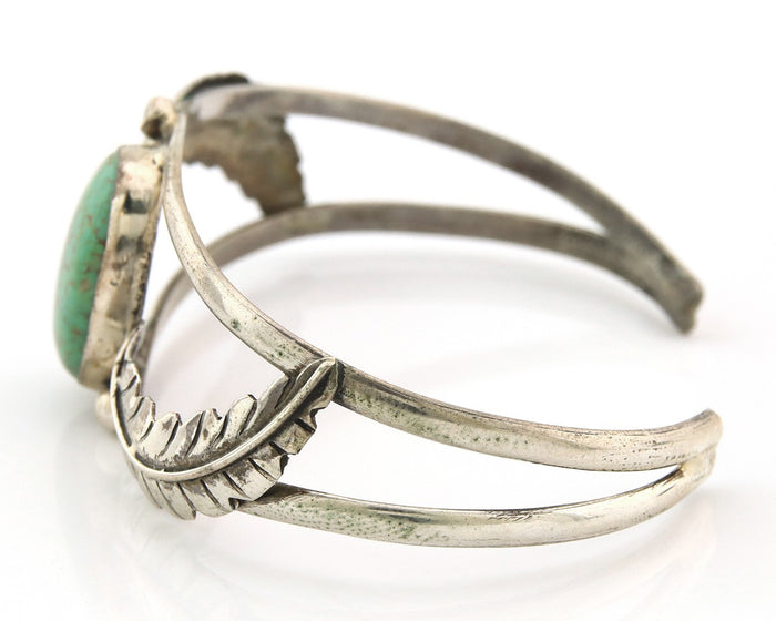Navajo Bracelet Sterling Silver Turquoise Native American Artist Handmade