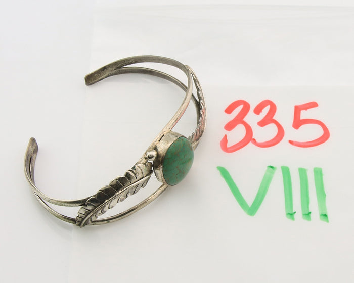Navajo Bracelet Sterling Silver Turquoise Native American Artist Handmade