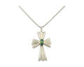 Navajo Cross Necklace Sterling Silver Authentic Natural Gemstones Signed M