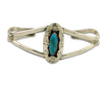 Navajo Cuff Bracelet 925 Silver Turquoise Cuff Artist Signed IJC C.80's
