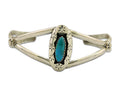 Navajo Cuff Bracelet 925 Silver Turquoise Cuff Artist Signed IJC C.80's