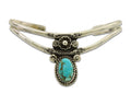 Navajo Cuff Bracelet 925 Silver Turquoise Cuff Native American Artist C.80's