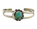 Navajo Cuff Bracelet 925 Silver Turquoise Cuff Native American Artist C.80's