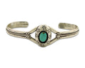 Navajo Cuff Bracelet 925 Silver Turquoise Cuff Native American Artist C.80's
