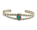 Navajo Cuff Bracelet 925 Silver Turquoise Cuff Native American Artist C.80's