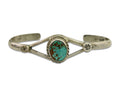 Navajo Cuff Bracelet 925 Silver Turquoise Native American Artist Handmade C.80's