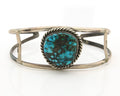 Navajo Cuff Bracelet Sterling Silver Turquoise Native American Artist