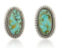 Navajo Dangle Earrings 925 Natural Turquoise Signed M GUERRO C.80's