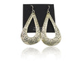 Navajo Dangle Earrings 925 Silver Hand Stamped Native American Artist C.80's