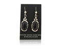 Navajo Dangle Earrings 925 Silver Natural Black Onyx Native American C.80's