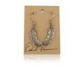 Navajo Eagle Feather Dangle Earrings 925 Silver Artist Signed D Lerma C.80's