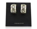 Navajo Earrings 925 Silver Half Hoop Handmade Native American Artist C.80's