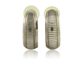 Navajo Earrings 925 Silver Half Hoop Native American Artist C.80's