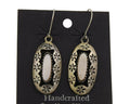 Navajo Earrings 925 Silver Handmade Natural Pink Mussel Native American Artist