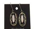 Navajo Earrings 925 Silver Handmade Natural Pink Mussel Native American Artist