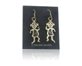 Navajo Earrings 925 Silver Natural Sugilite, Charoite Native American Artist C80