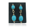 Navajo Earrings 925 Silver Natural Turquoise Native American Artist C.80's