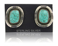 Navajo Earrings 925 Silver Spiderweb Turquoise Artist Signed Harold Becenti C80s