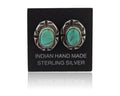 Navajo Earrings 925 Silver Turquoise Native American Artist C.80's