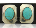 Navajo Earrings 925 Silver Turquoise Native American Artist C.80's