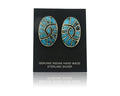 Navajo Earrings Sterling Silver Turquoise Dangle Vintage Authentic