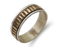 Navajo Handmade Ring 925 Silver & Gold Artist Signed E C.80's