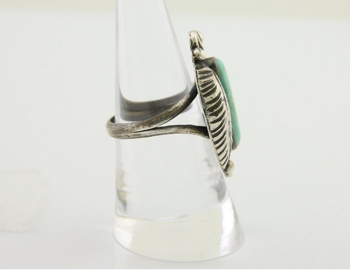 Navajo Handmade Ring 925 Silver Mine 8 Turquoise Native Artist C.80's