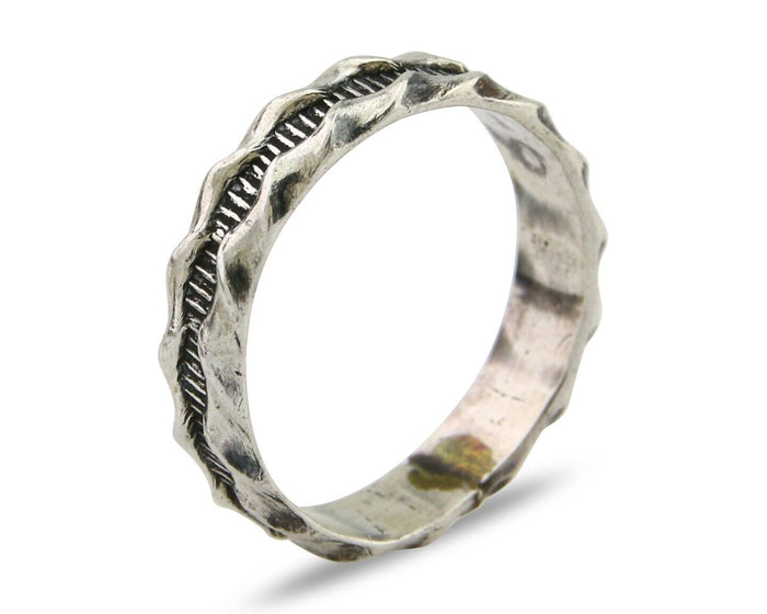 Navajo Handmade Ring 925 Silver Native American Size 7.0 C.80's