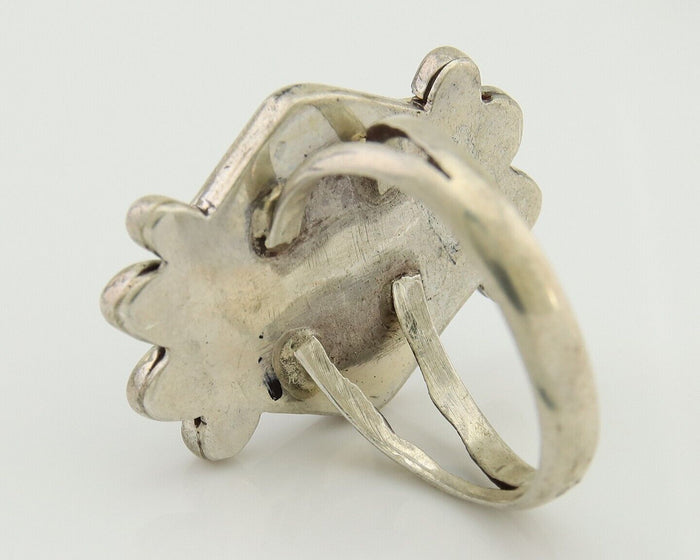 Navajo Handmade Ring 925 Silver Natural Arizona Turquoise Artist C.80's