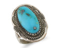 Navajo Handmade Ring 925 Silver Natural Turquoise Native Artist C.80's