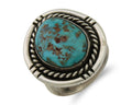 Navajo Handmade Ring 925 Silver Nevada Turquoise Native Artist C.80's