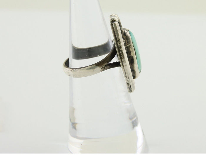Navajo Handmade Ring 925 Silver Royston Turquoise Native Artist C.80's