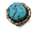 Navajo Handmade Ring 925 Silver Sleeping Beauty Turquoise C.80's