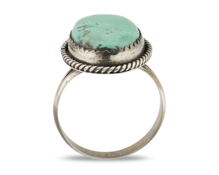 Navajo Handmade Ring 925 Silver Turquoise Native American Artist C.80's