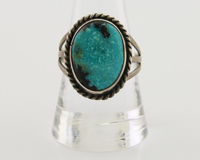 Navajo Handmade Ring 925 Silver Turquoise Native American Artist C.80's