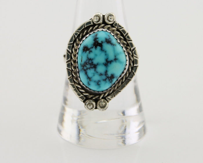 Navajo Handmade Ring 925 Silver Turquoise Native American Artist C.80's