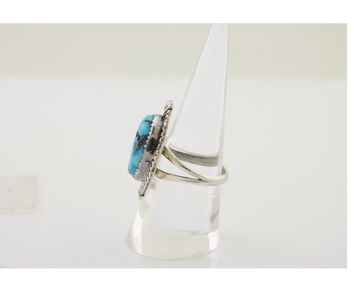 Navajo Handmade Ring 925 Silver Turquoise Native American Artist C.80's