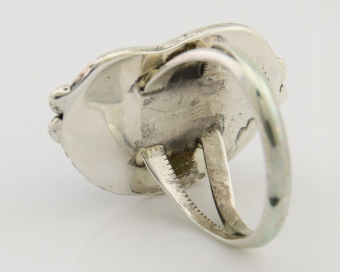 Navajo Handmade Ring 925 Silver Turquoise Native American Artist C.80's