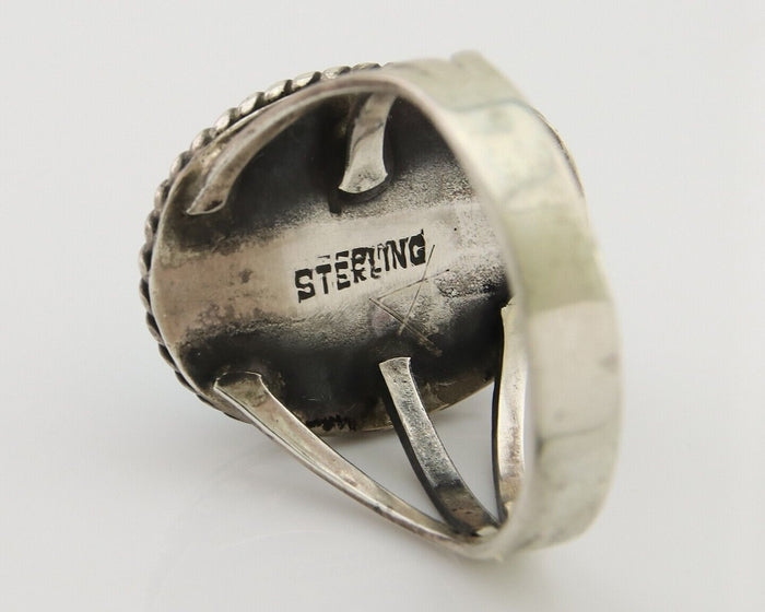 Navajo Handmade Ring 925 Silver Turquoise Native American Artist C.80's