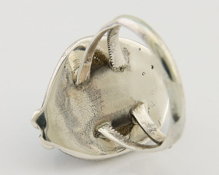 Navajo Handmade Ring 925 Silver Turquoise Native American Artist C.80's