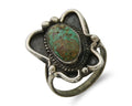 Navajo Handmade Ring 925 Silver Turquoise Native Artist C.80's