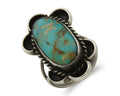 Navajo Handmade Ring 925 Silver Turquoise Native Artist C.80's